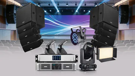Integrated AV & Lighting Solution for Large Conference Rooms