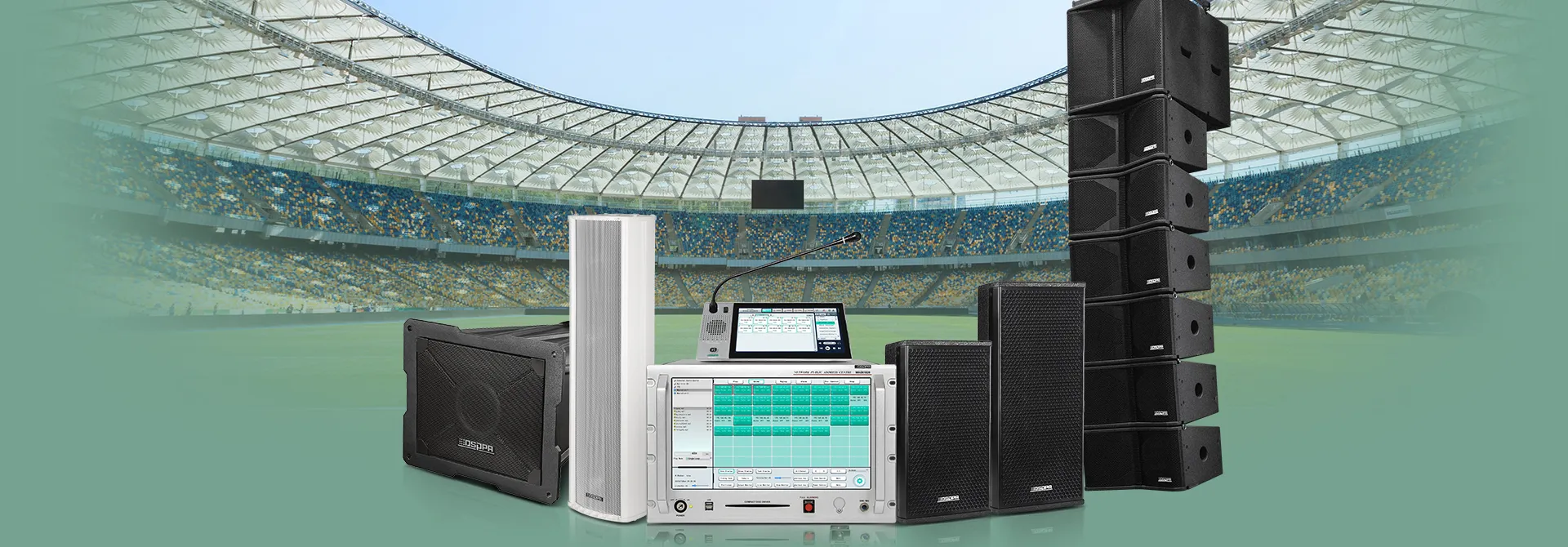 Professional Sound Reinforcement & IP Audio Network Solution for Stadiums