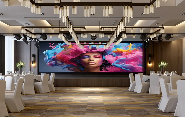 Integrated Audio, Video and Lighting Solution for Hotel Banquet Halls