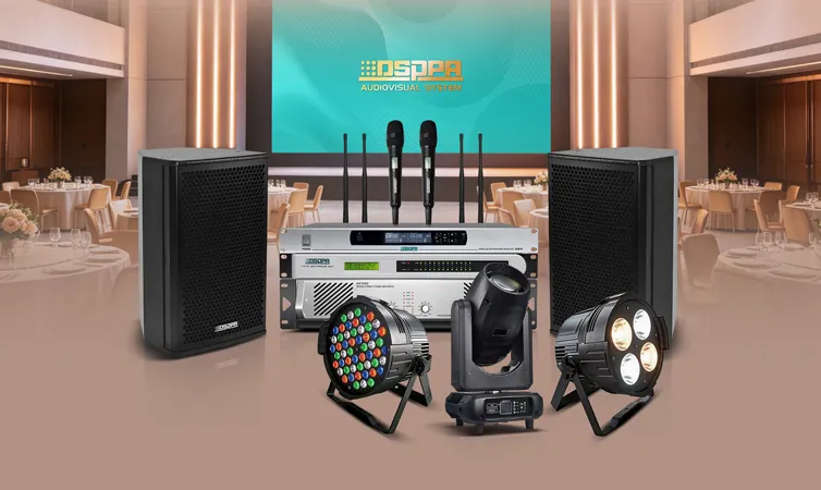 Integrated Audio, Video and Lighting Solution for Hotel Banquet Halls
